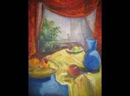 10. Triadic color scheme, oil on canvas, 25” x 21”