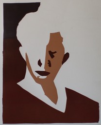 13. Silkscreen:positive negative space, 24" x 18"