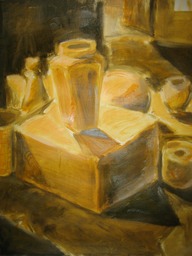 15. Monochromatic painting with deep space