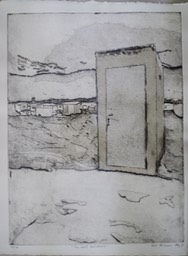 17. Etching and  Chine Colle, 14" x 11"