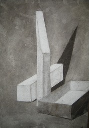 2. Constructing a straight edge using charcoal