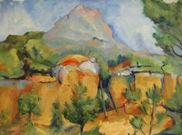 7. Master Study Cezanne, oil on panel, 21” x 25”