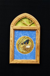 Blue Bird with Nest